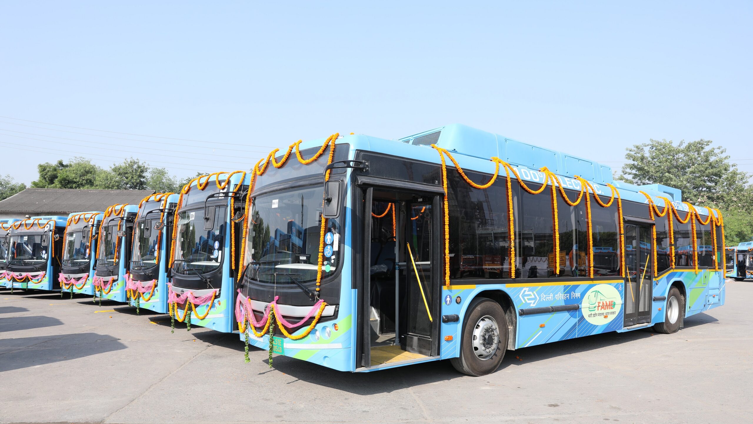 Delhi Embraces Sustainable Transportation with 400 Tata Motors Starbus EVs